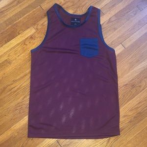 Mesh Jersey Solid Tank Top